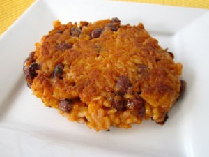 BH&T Belize Rice and Beans Cake